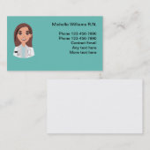 Krankenversicherungskarten für Krankenpflege Visitenkarte (Vorne/Hinten)