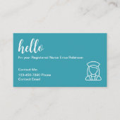 Krankenversicherungskarten für Krankenpfleger Visitenkarte (Vorderseite)