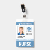 Krankenversicherungsnummer des Krankenhauses Ausweis (Front with Clip)