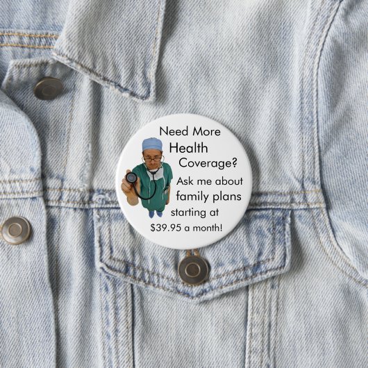 Krankenversicherungsschutz Button (Beispiel)