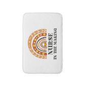 Krankenversorgung im Vintagen Regenbogen Badematte (Vorderseite Vertikal)