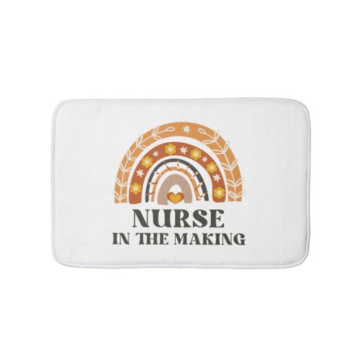 Krankenversorgung im Vintagen Regenbogen Badematte (Vorderseite)