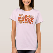 Krankenversorgung in Herbstfarben T-Shirt (Vorderseite)