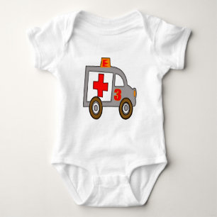 Krankenwagen-3. Geburtstags-Geschenke Baby Strampler
