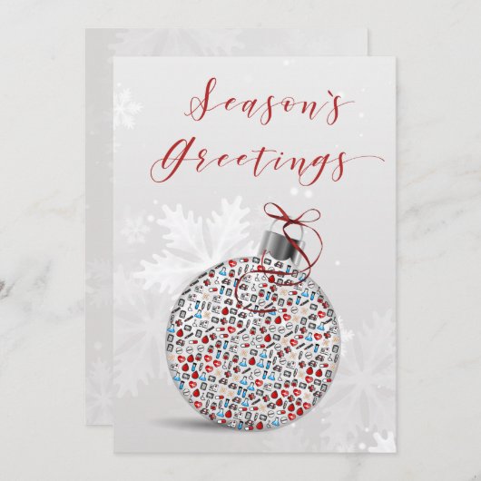 Krankenwagen Feiertagskarte (Vorne/Hinten)