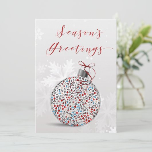 Krankenwagen Feiertagskarte (Stehend Vorderseite)