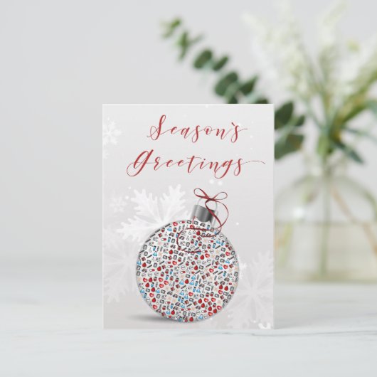 Krankenwagen Feiertagspostkarte (Stehend Vorderseite)