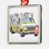Krankenwagen-Foto-Verzierung Ornament Aus Metall (Links)