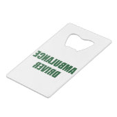 Krankenwagen Geldbeutel Flaschenöffner (Vorderseite Schrägansicht)