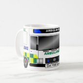 Krankenwagen Großbritannien Kaffeetasse (Vorderseite Links)