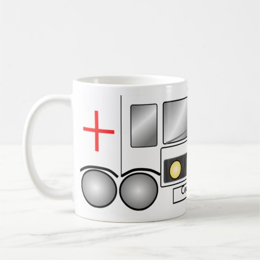 Krankenwagen Kaffeetasse (Links)