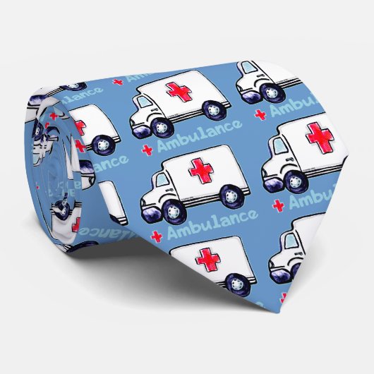 Krankenwagen Krawatte (Gerollt)
