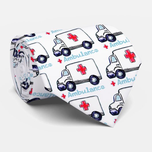 Krankenwagen Krawatte (Gerollt)