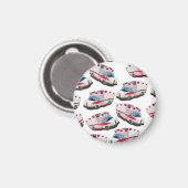 Krankenwagen Magnet (Vorderseite/Rückseite)
