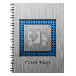 Krankenwagen; Metall-Blick Notizblock