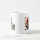 Krankenwagen-MilitärHummer-Mediziner Kaffeetasse (Mittel)