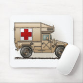 Krankenwagen-MilitärHummer-Mediziner Mousepad (Mit Mouse)