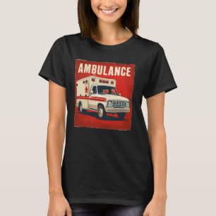 Krankenwagen-Notfallkostüm für Mann und Wo T-Shirt