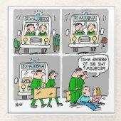 Krankenwagen oder paramedizinisch glasuntersetzer (Vorderseite)