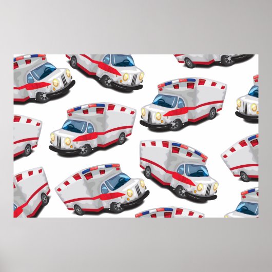 Krankenwagen Poster (Vorne)
