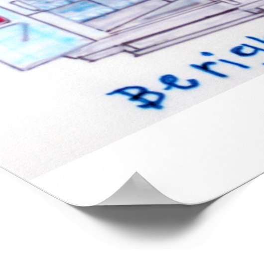 Krankenwagen Poster (Ecke)