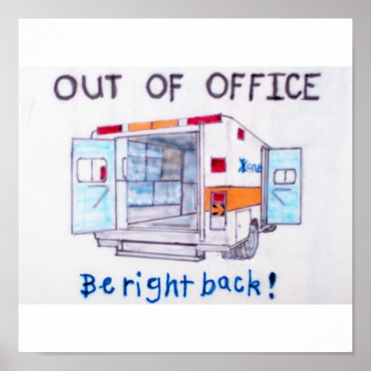 Krankenwagen Poster (Vorne)