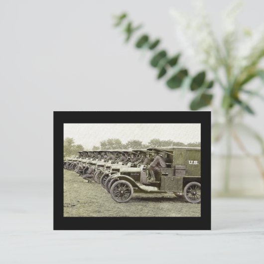 Krankenwagen Postkarte (Stehend Vorderseite)