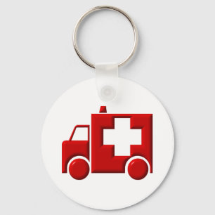 Krankenwagen / Rettungssanitäter Schlüsselanhänger