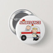 Krankenwagen-T - Shirts und Geschenke Button (Vorne & Hinten)