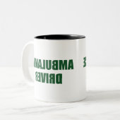 Krankenwagen Zweifarbige Tasse (Vorderseite Links)