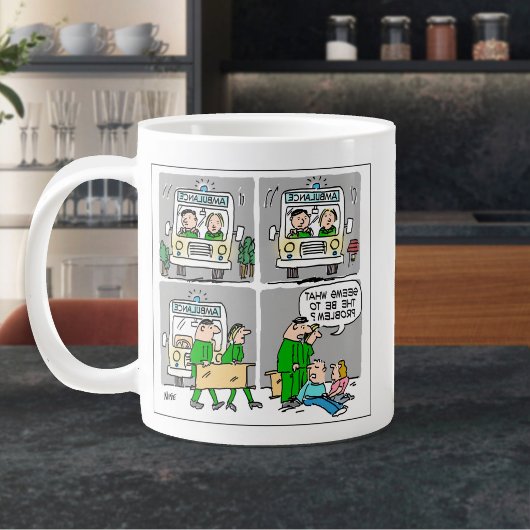 Krankenwagenfahrer oder Rettungssanitäter Jumbo-Tasse