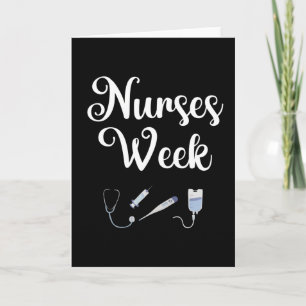 Krankenwoche. Happy National Nurses Week Karte