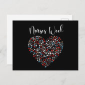 Krankenwoche. Happy National Nurses Week Postkarte (Vorne/Hinten)