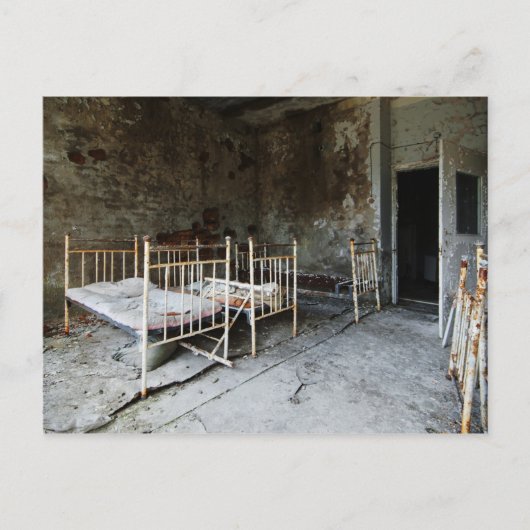 Krankenzimmer Postkarte (Vorderseite)