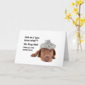 Kranker als "Sie wissen, was"? (Vizsla) Gruß-Karte Karte (Gelbe Blume)