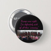 Kranker des Gewinnens Button (Vorne & Hinten)