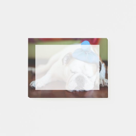 Kranker junger Welpe Getty Bild-| Post-it Klebezettel (Vorderseite)