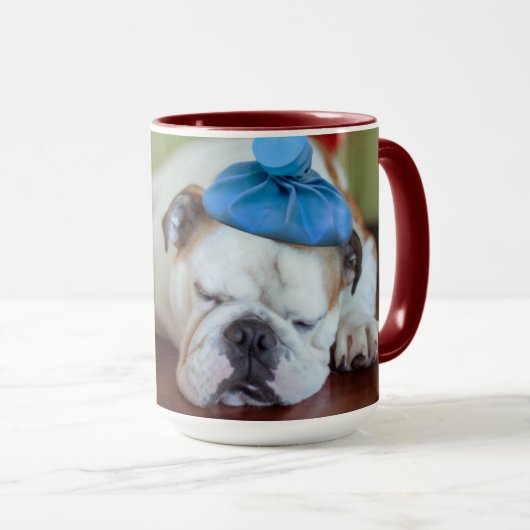 Kranker junger Welpe Getty Bild-| Tasse (VorderseiteRechts)