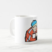 Kranker Mann Kaffeetasse (Vorderseite Links)