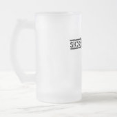 Kranker Schlagzeuger Mugazine Mattglas Bierglas (Links)