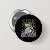 Krankes Sieben Meme T-Shirt 67 Sechs Sieben Lustsp Button (Vorne & Hinten)