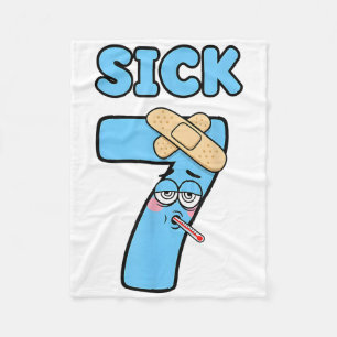 Krankes Sieben Meme T-Shirt 67 Sechs Sieben Lustsp Fleecedecke