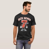 Krankes Sieben Meme T-Shirt Sechs Sieben Lustiger (Vorne ganz)