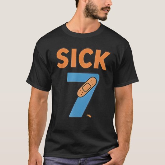 Krankes Sieben Meme T-Shirt Sechs Sieben Lustiger (Vorderseite)