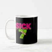 Krankes Sieben Meme Tee Sechs Sieben Spaß Wortspie Kaffeetasse (Links)