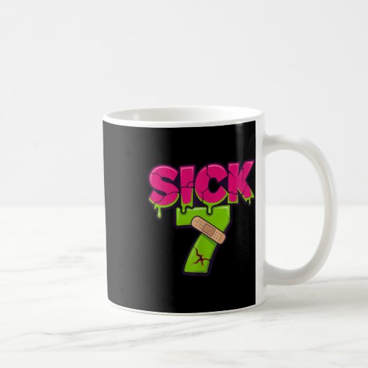 Krankes Sieben Meme Tee Sechs Sieben Spaß Wortspie Kaffeetasse (Rechts)