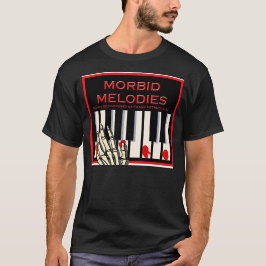 Krankhaftes Melodien-Schwarzes T-Shirt (Vorderseite)