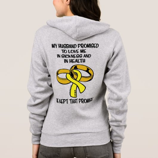 Krankheit/Gesundheit...Endometriose Hoodie (Rückseite)