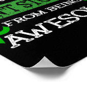 Krankheit kann mich nicht davon abhalten Phantasti Poster (Ecke)