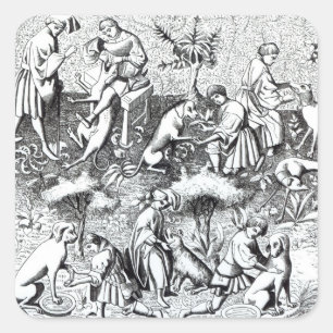 Krankheiten der Hunde und ihrer Heilung, nach Quadratischer Aufkleber